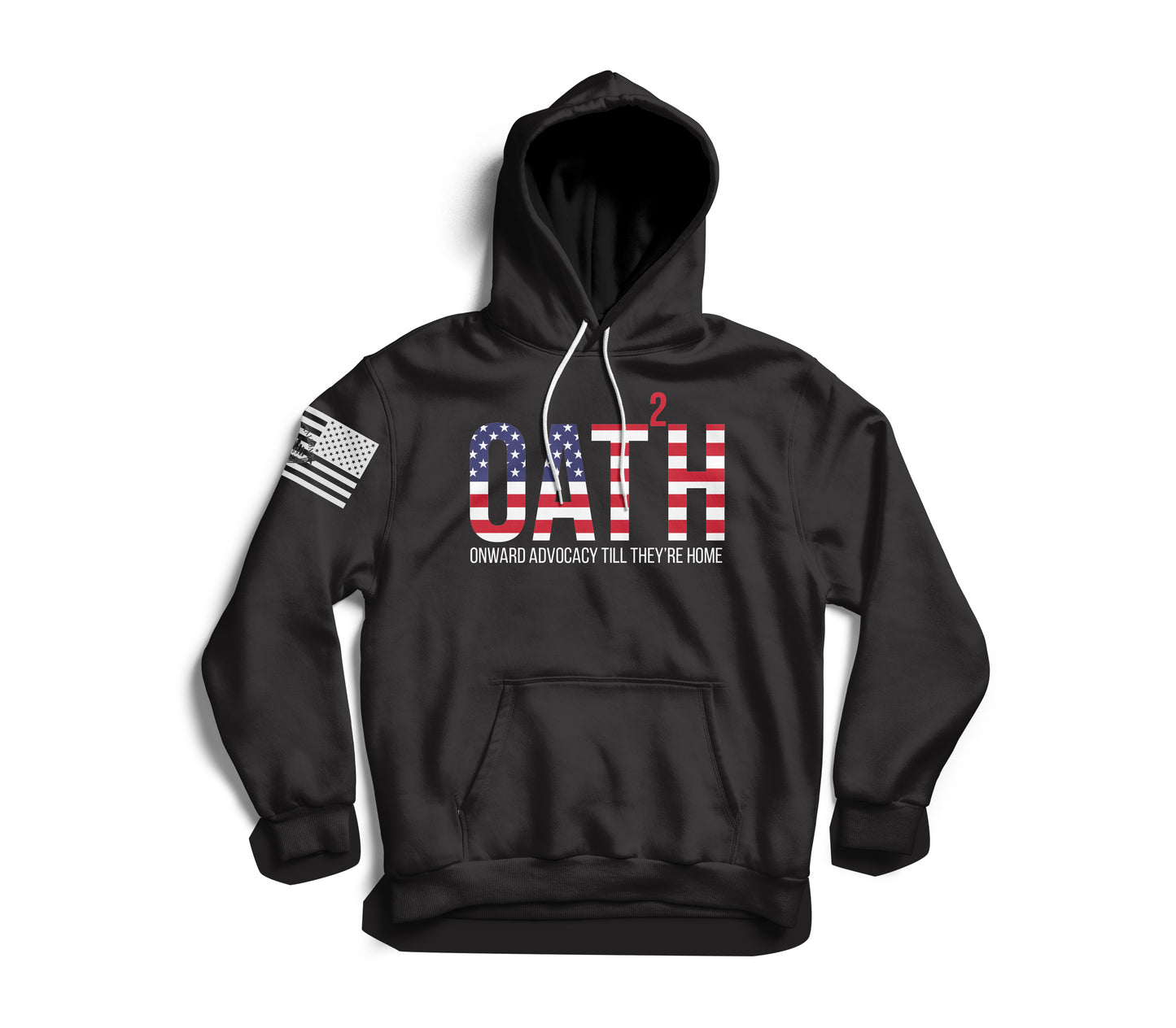 All Ways Caring Team - My Oath Color Hooded Sweatshirts - Black - White Print