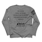 ResCare Team - My Oath Neutral Long Sleeve T-Shirt - Gray - Black Print