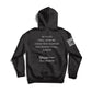 All Ways Caring Team - My Oath Neutral Hooded Sweatshirts - Black - White Print