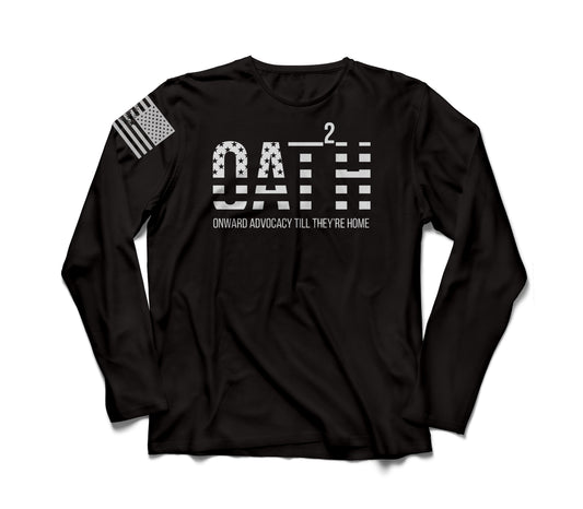 BrightSpring Team - My Oath Neutral Long Sleeve T-Shirt - Black - White Print