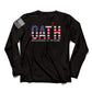 PharMerica Team - My Oath Color Long Sleeve T-Shirt - Black - White Print