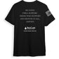 ResCareTeam - My Oath Color Short Sleeve T-Shirt - Black - White Print