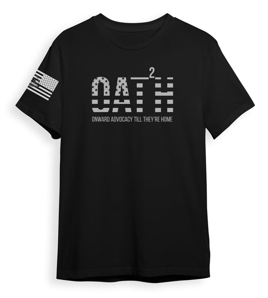 BrightSpring Team - My Oath Neutral Short Sleeve T-Shirt - Black - White Print