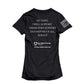 All Ways Caring Team - My Oath Color Short Sleeve V-Neck - Black - White Print