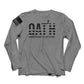 PharMerica Team - My Oath Neutral Long Sleeve T-Shirt - Gray - Black Print