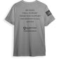 All Ways Caring Team - My Oath Neutral Short Sleeve T-Shirt - Gray - Black Print