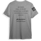 BrightSpring Team - My Oath Neutral Short Sleeve T-Shirt - Gray - Black Print