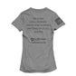 All Ways Caring Team - My Oath Neutral Short Sleeve V-Neck - Gray - Black Print