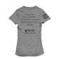 ResCare Team - My Oath Neutral Short Sleeve V-Neck - Gray - Black Print