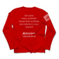 BrightSpring Team - My Oath Neutral Long Sleeve T-Shirt - RED - White Print