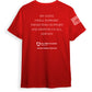All Ways Caring Team - My Oath Neutral Short Sleeve T-Shirt - RED - White Print