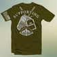 Pharmerica Team - Supporting Warrior Battalion Short Sleeve T-Shirt - OD Green - White Print