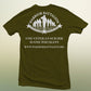 Supporting Warrior Battalion Short Sleeve T-Shirt - OD Green - White Print